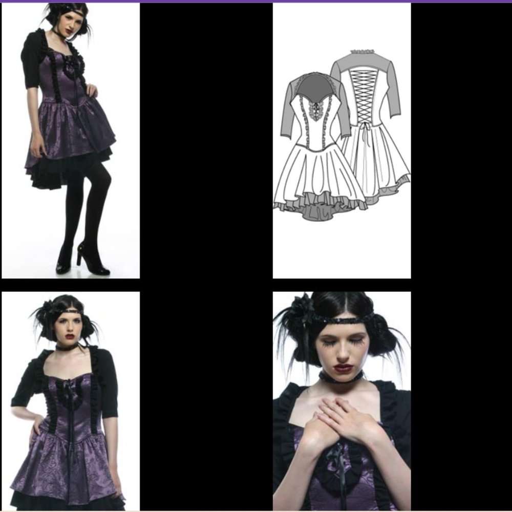 Rare Lip Service Eden's Own Blacklist Black Dress Small